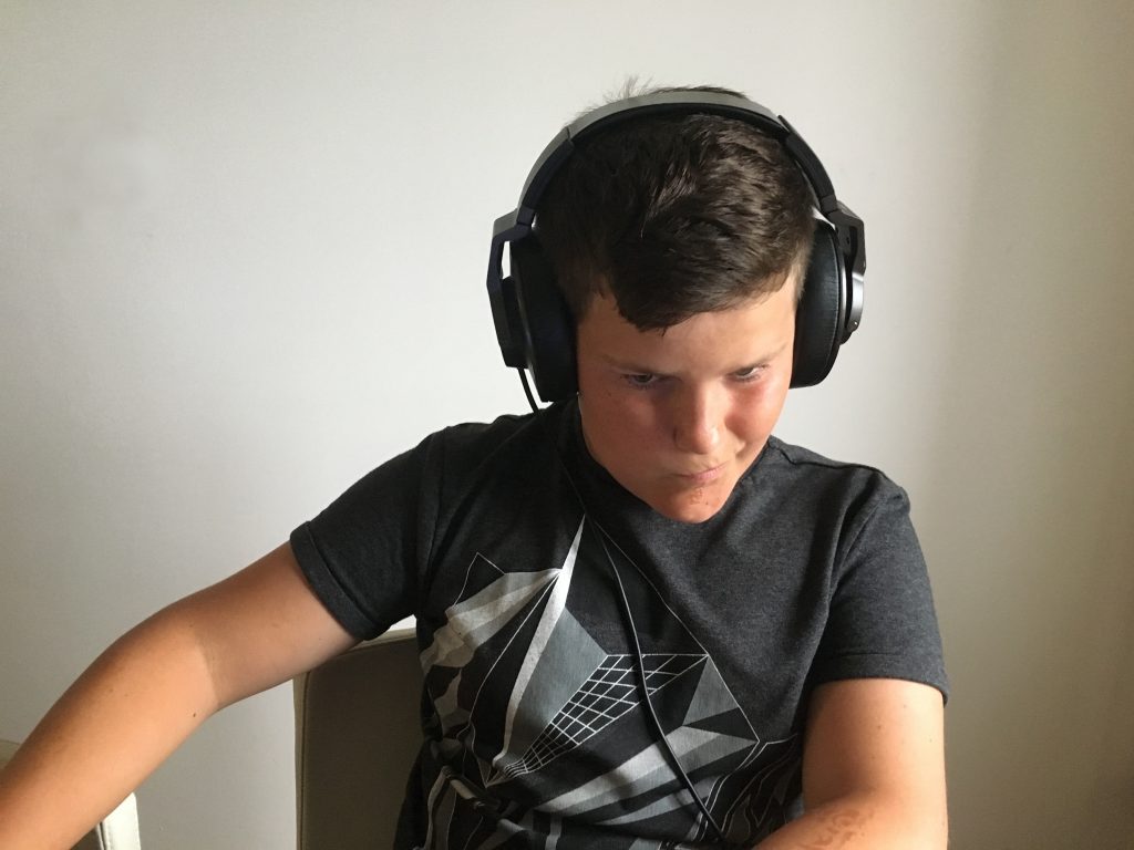 Dan listening to music